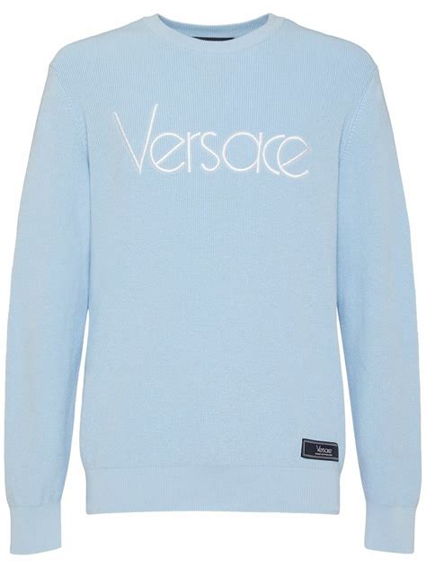 versace strickpullover|Versace crew neck sweater.